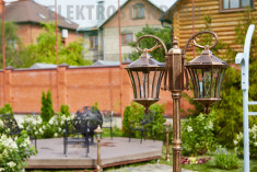 Уличный светильник на столбе Virgo F/2 капучино IP44 GLXT-1450F/2 капучино &mdash; Multielectrika