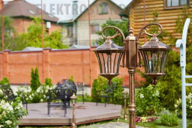 Уличный светильник на столбе Virgo F/2 капучино IP44 GLXT-1450F/2 капучино — Multielectrika