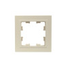 Рамка на 1 пост IEK Brite РУ-1-БрКр бежевая фото 2 — Multielectrika