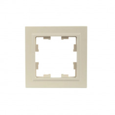 Рамка на 1 пост IEK Brite РУ-1-БрКр бежевая &mdash; Multielectrika