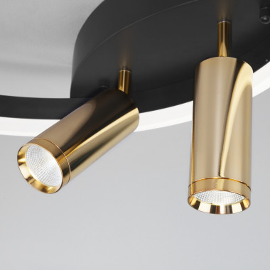 Умный потолочный светильник Eurosvet Luminari 90247/3 90247/3 черный/золото Smart — Multielectrika