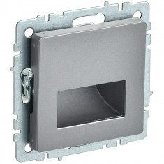 Подсветка светодиодная встраиваемая IEK Brite ПЛ20-БрС сталь &mdash; Multielectrika