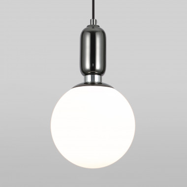 Подвесной светильник со стеклянным плафоном 50197/1 черный жемчуг — Multielectrika