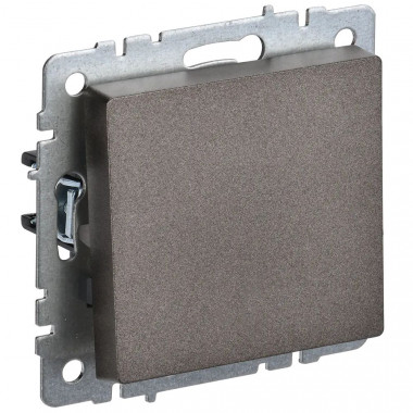 Выключатель одноклавишный проходной 10А IEK Brite ВС10-1-6-БрТБ темная бронза — Multielectrika