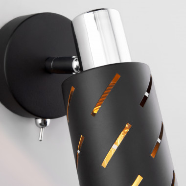 Настенный светильник с поворотным плафоном 20090/1 черный/хром — Multielectrika