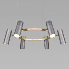 Подвесной светильник 90103/6 серый / золото &mdash; Multielectrika