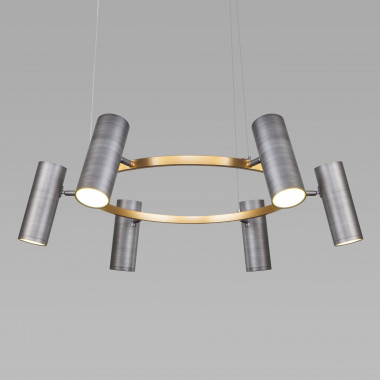 Подвесной светильник 90103/6 серый / золото — Multielectrika