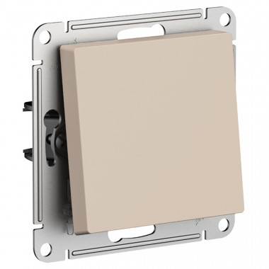Выключатель одноклавишный Systeme Electric AtlasDesign 10А, песочный — Multielectrika