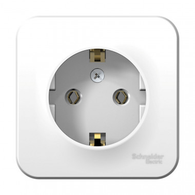 Розетка силовая Systeme Electric Blanca с изолир. пластиной, белая 16А — Multielectrika