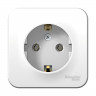Розетка силовая Systeme Electric Blanca с изолир. пластиной, белая 16А