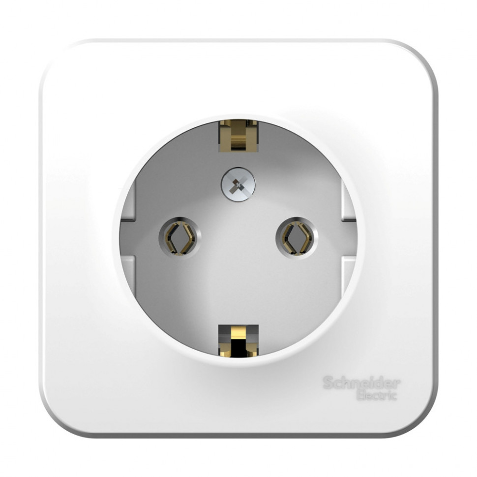 Розетка силовая Systeme Electric Blanca с изолир. пластиной, белая 16А фото 1 — Multielectrika