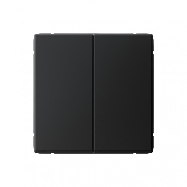 Переключатель двухклавишный Systeme Electric ArtGallery 10АХ, карбон — Multielectrika