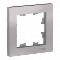 Рамка Schneider Electric Atlas Design на 1 пост, алюминий &mdash; Multielectrika