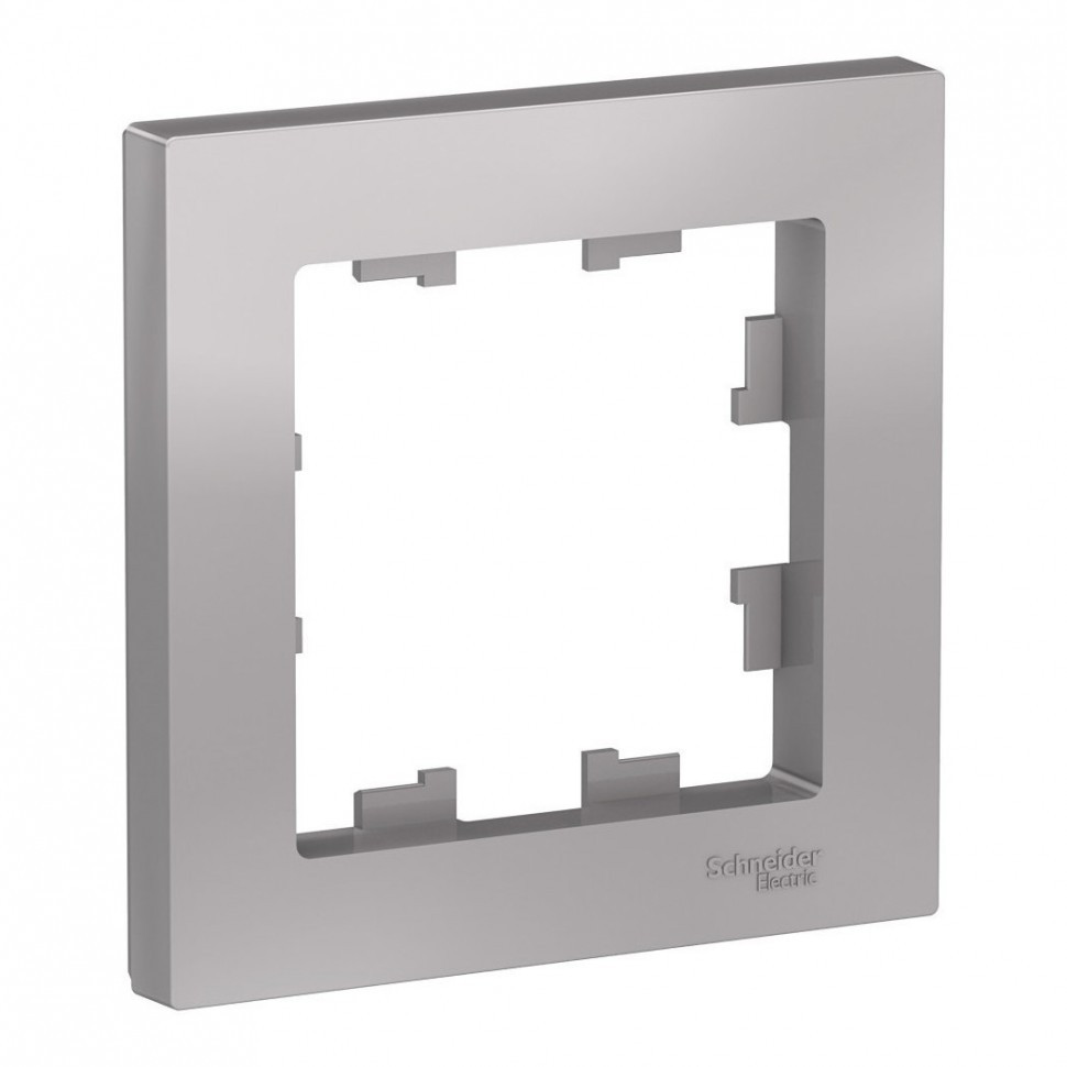 Рамка Schneider Electric Atlas Design на 1 пост, алюминий фото 1 — Multielectrika