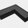 Коннектор угловой настенно-потолочный SY Черный Муар SY-601902-CN-BLMR-PCB Серебро