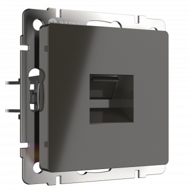 Розетка Ethernet RJ-45 (серо-коричневый) WL07-RJ-45 — Multielectrika