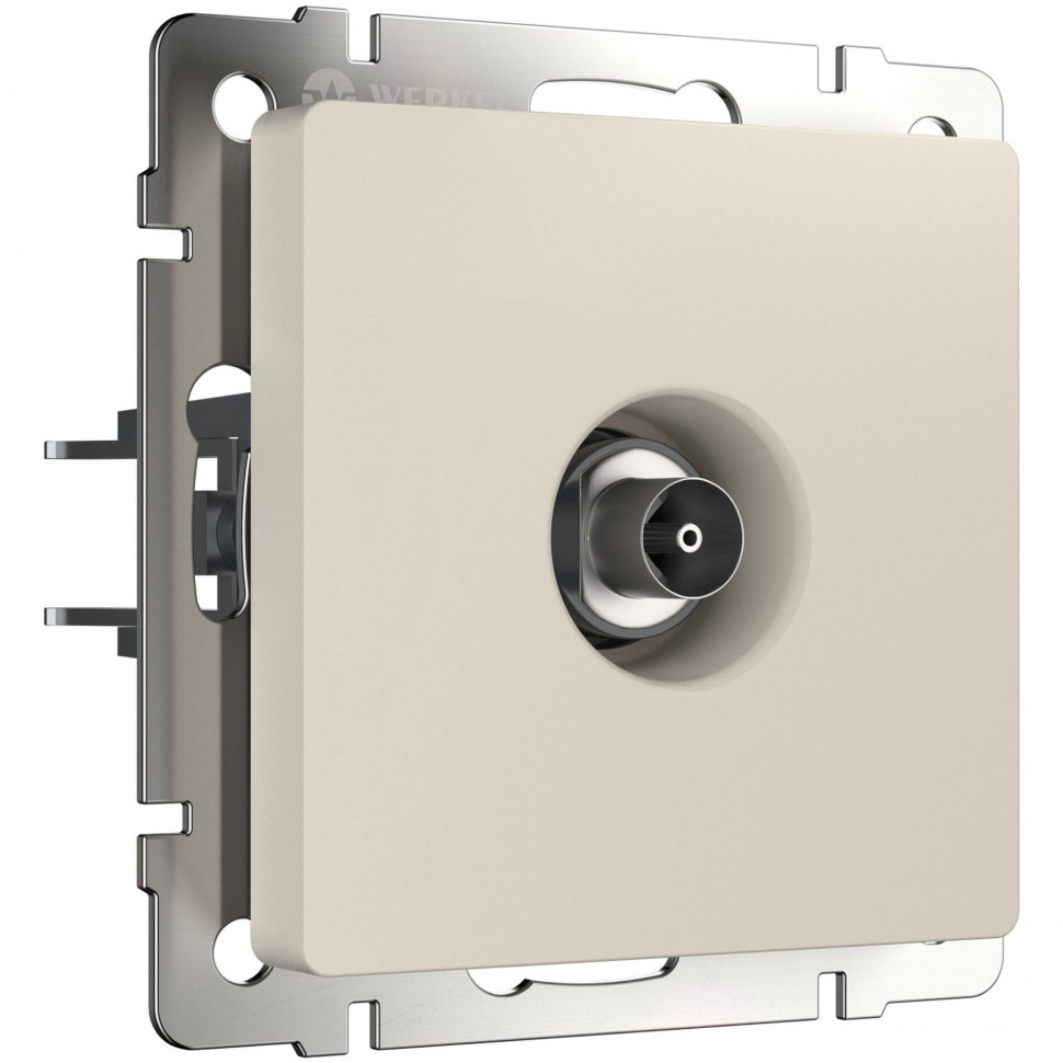 ТВ-розетка оконечная (айвори матовый) W1183062 фото 1 &mdash; Multielectrika