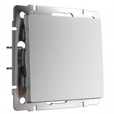 Выключатель одноклавишный (серебряный матовый) W1110065 &mdash; Multielectrika