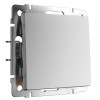 Выключатель одноклавишный (серебряный матовый) W1110065 фото 1 &mdash; Multielectrika