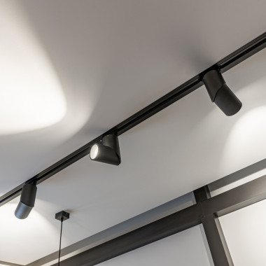 Встраиваемый однофазный шинопровод 1 метр черный (с вводом питания и заглушкой) TRLM-1-100-BK — Multielectrika