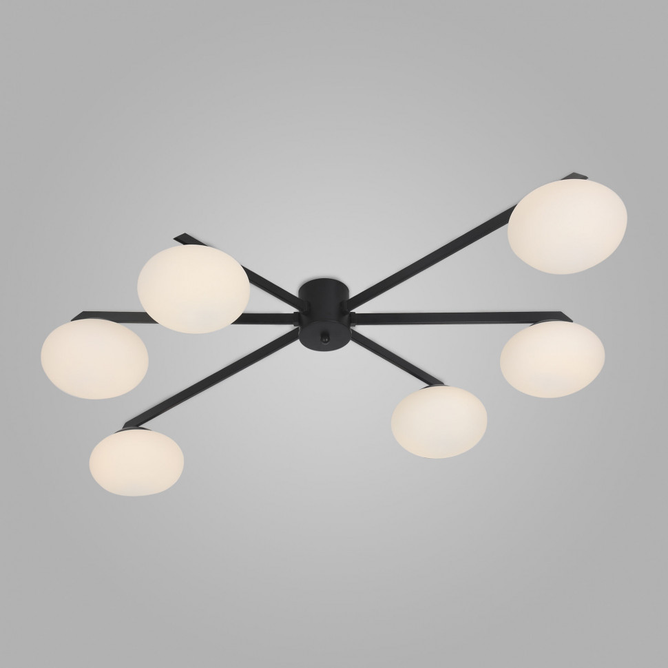 Потолочный светильник 70220/6 черный фото 1 &mdash; Multielectrika