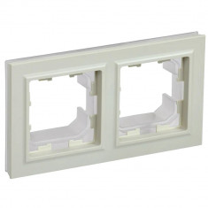 Рамка на 2 поста IP44 IEK Brite РУ-2-БрКр-44 бежевая &mdash; Multielectrika