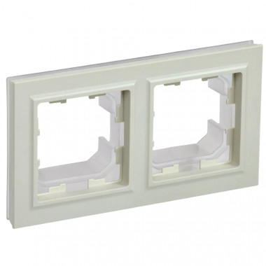 Рамка на 2 поста IP44 IEK Brite РУ-2-БрКр-44 бежевая — Multielectrika