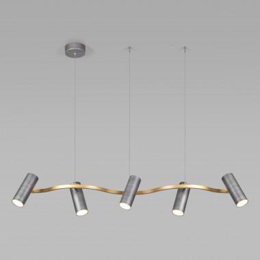 Подвесной светильник 90103/5 серый / золото — Multielectrika
