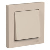 Выключатель одноклавишный Systeme Electric AtlasDesign в сборе, 10А, песочный фото 1 — Multielectrika