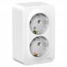 Розетка двойная Systeme Electric Blanca белая 16А