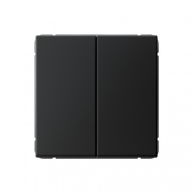 Выключатель двухклавишный Systeme Electric ArtGallery 10АХ, карбон — Multielectrika