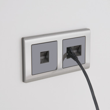 Телефонная розетка  RJ-11  (серо-коричневый) WL07-RJ-11 — Multielectrika