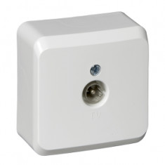 Розетка телевизионная 0,7 DB Белая Schneider Electric Этюд TVA-002B &mdash; Multielectrika