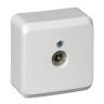 Розетка телевизионная 0,7 DB Белая Schneider Electric Этюд TVA-002B