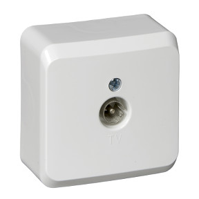 Розетка телевизионная 0,7 DB Белая Schneider Electric Этюд TVA-002B фото 1 — Multielectrika