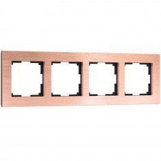 Рамка на 4 поста Aluminium (бронза) W0041712 &mdash; Multielectrika
