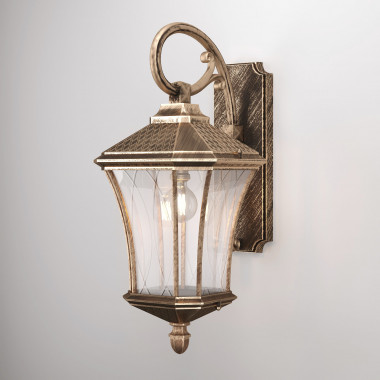 Уличный настенный светильник Virgo D черное золото IP44 GLXT-1450D черное золото — Multielectrika