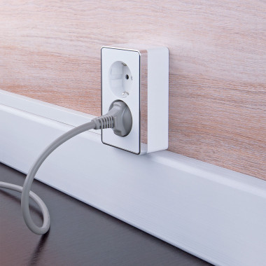 Розетка двойная с заземлением Gallant белая W5072101 — Multielectrika