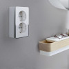Розетка двойная с заземлением Gallant белая W5072101 фото 3 &mdash; Multielectrika