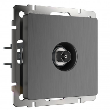 ТВ-розетка оконечная (графит рифленый) W1183004 — Multielectrika