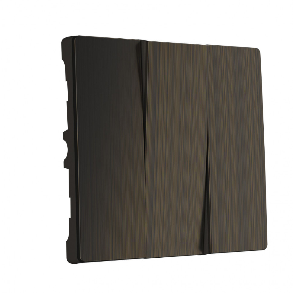 Набор клавиш для выключателя трехклавишного (бронзовый) WL12-SW-3G-CP фото 1 — Multielectrika