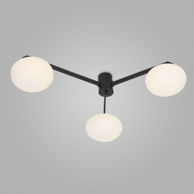 Потолочный светильник со стеклянными плафонами 70220/3 черный — Multielectrika