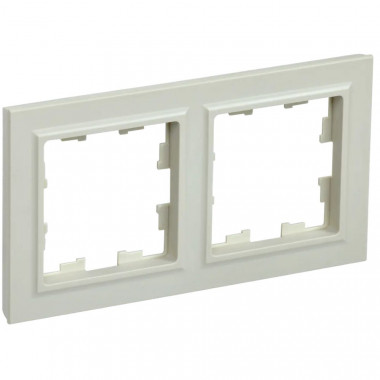 Рамка на 2 поста IEK Brite РУ-2-БрКр бежевая — Multielectrika
