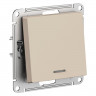 Выключатель одноклавишный Systeme Electric AtlasDesign с подсветкой, 10А, песочный