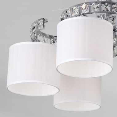 Потолочная люстра с абажурами 60104/5 хром — Multielectrika