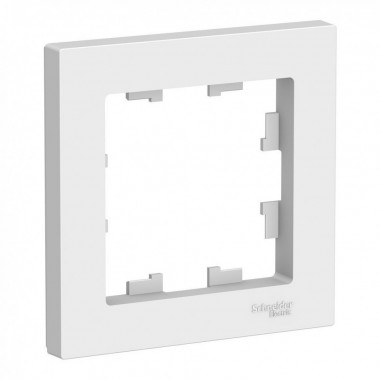 Рамка Schneider Electric Atlas Design на 1 пост, белая — Multielectrika