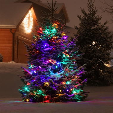 Новогодняя гирлянда нить белый 10м IP65 400-101 белый — Multielectrika