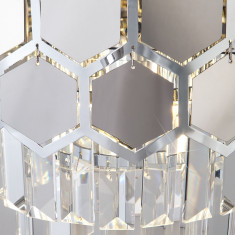 Настенный светильник 10124/2 хром/прозрачный хрусталь Strotskis (10113/2) &mdash; Multielectrika