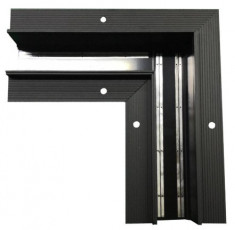 Коннектор угловой потолочный встраиваемый SY Черный Муар SY-601901-RC-CN-1-BLMR- PCB Серебро &mdash; Multielectrika