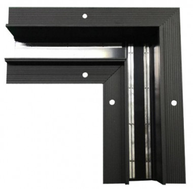 Коннектор угловой потолочный встраиваемый SY Черный Муар SY-601901-RC-CN-1-BLMR- PCB Серебро — Multielectrika